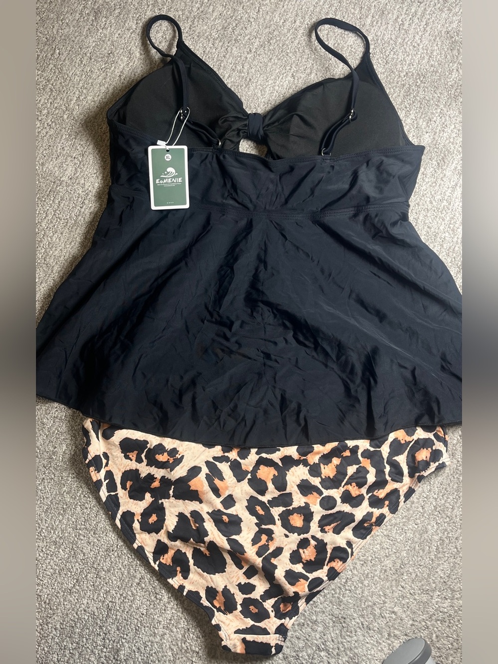 Two Piece Tankini Swimsuit Tummy Control XL. 658/bb17-1:v - Picture 6 of 7